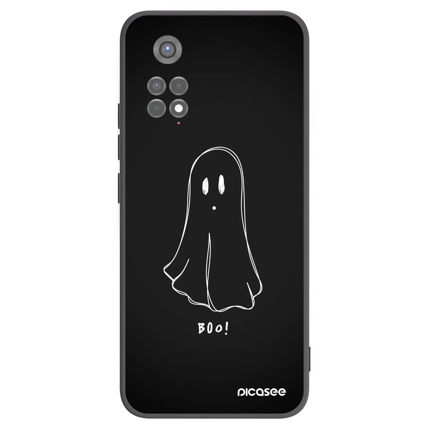 Picasee silikonski črni ovitek za Xiaomi Redmi Note 11S 5G - Ghost 2