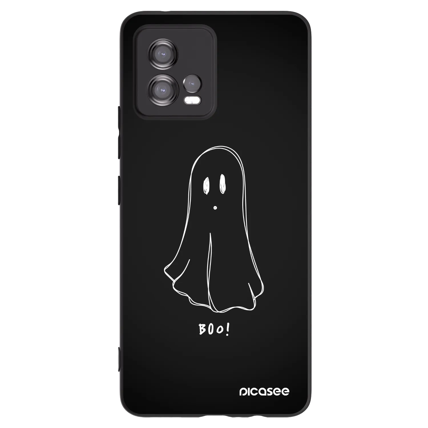 Picasee silikonski črni ovitek za Motorola Moto G72 - Ghost 2