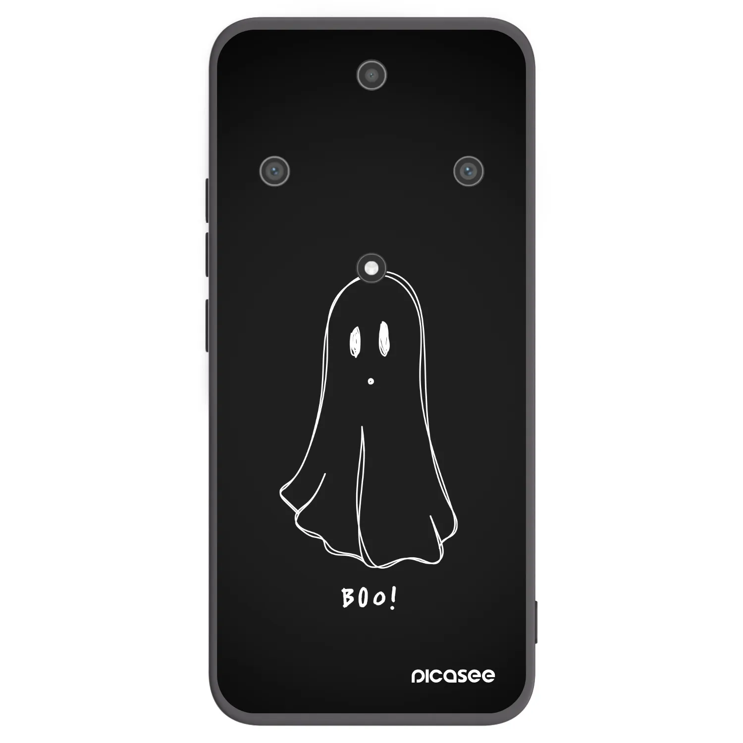 Picasee silikonski črni ovitek za Honor Magic5 Lite 5G - Ghost 2