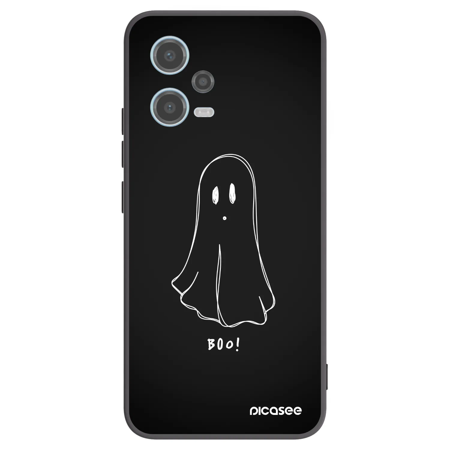 Picasee silikonski črni ovitek za Xiaomi Redmi Note 12 5G - Ghost 2