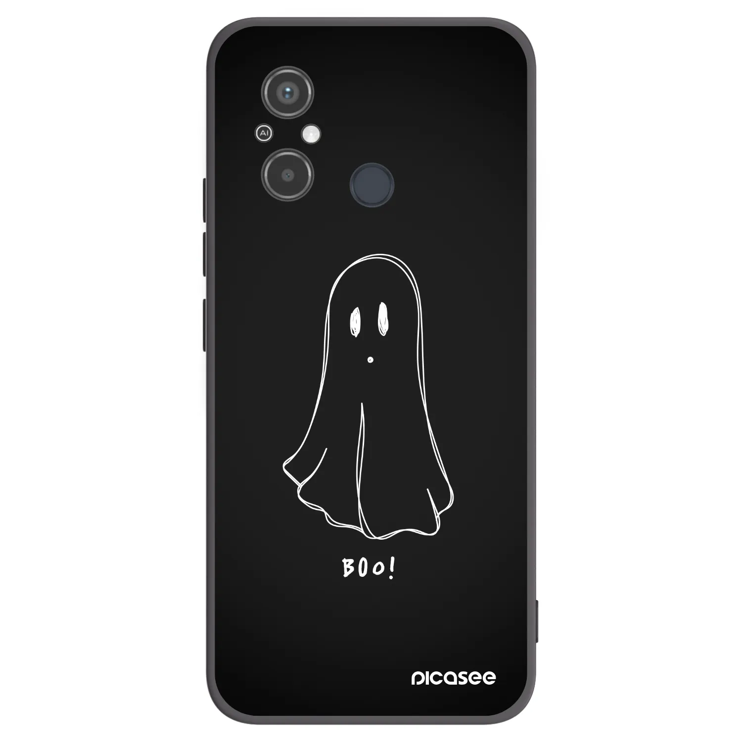 Picasee silikonski črni ovitek za Xiaomi Redmi 12C - Ghost 2