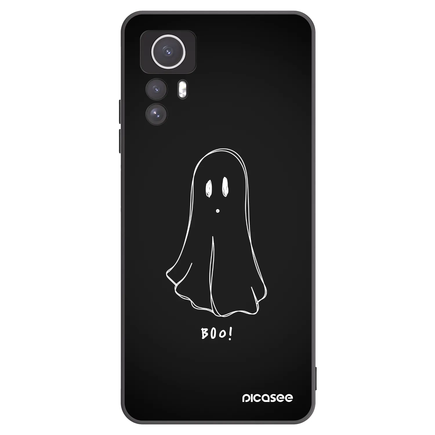 Picasee silikonski črni ovitek za Xiaomi Redmi Note 12S - Ghost 2