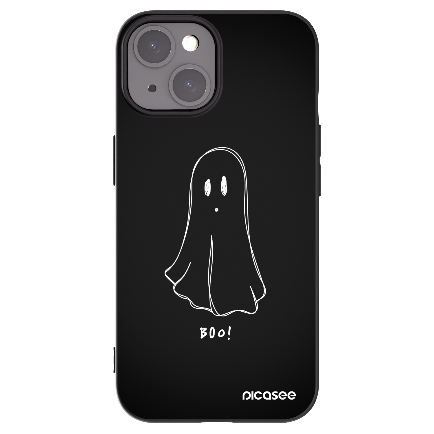 Picasee silikonski črni ovitek za Apple iPhone 15 - Ghost 2