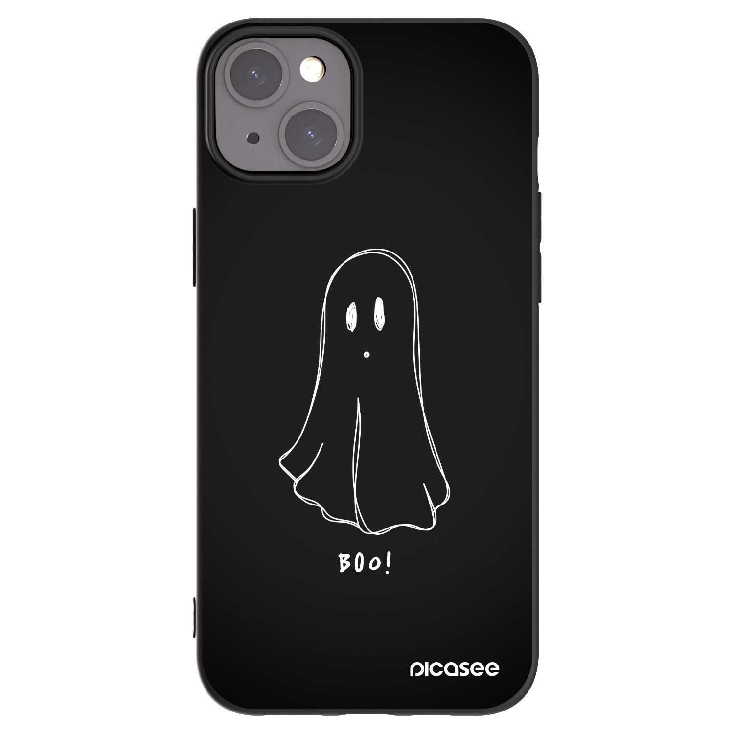 Picasee silikonski črni ovitek za Apple iPhone 15 Plus - Ghost 2