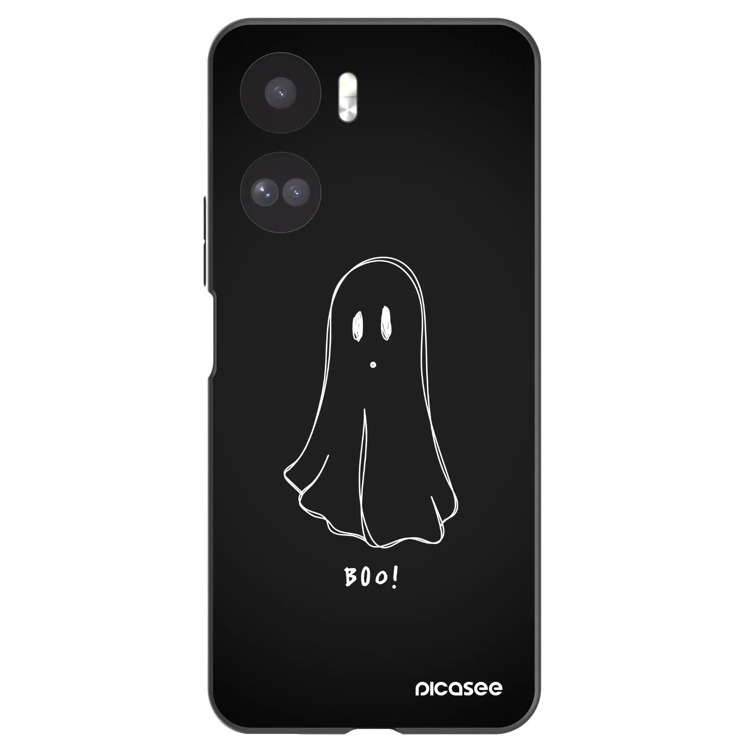 Picasee silikonski črni ovitek za Honor 90 Lite 5G - Ghost 2