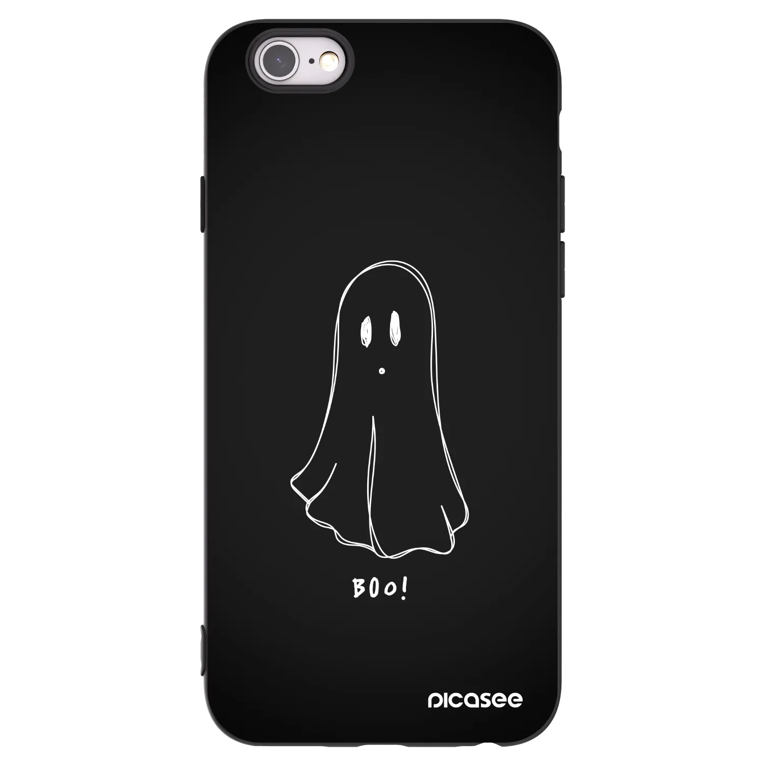 Picasee silikonski črni ovitek za Apple iPhone 6/6S - Ghost 2