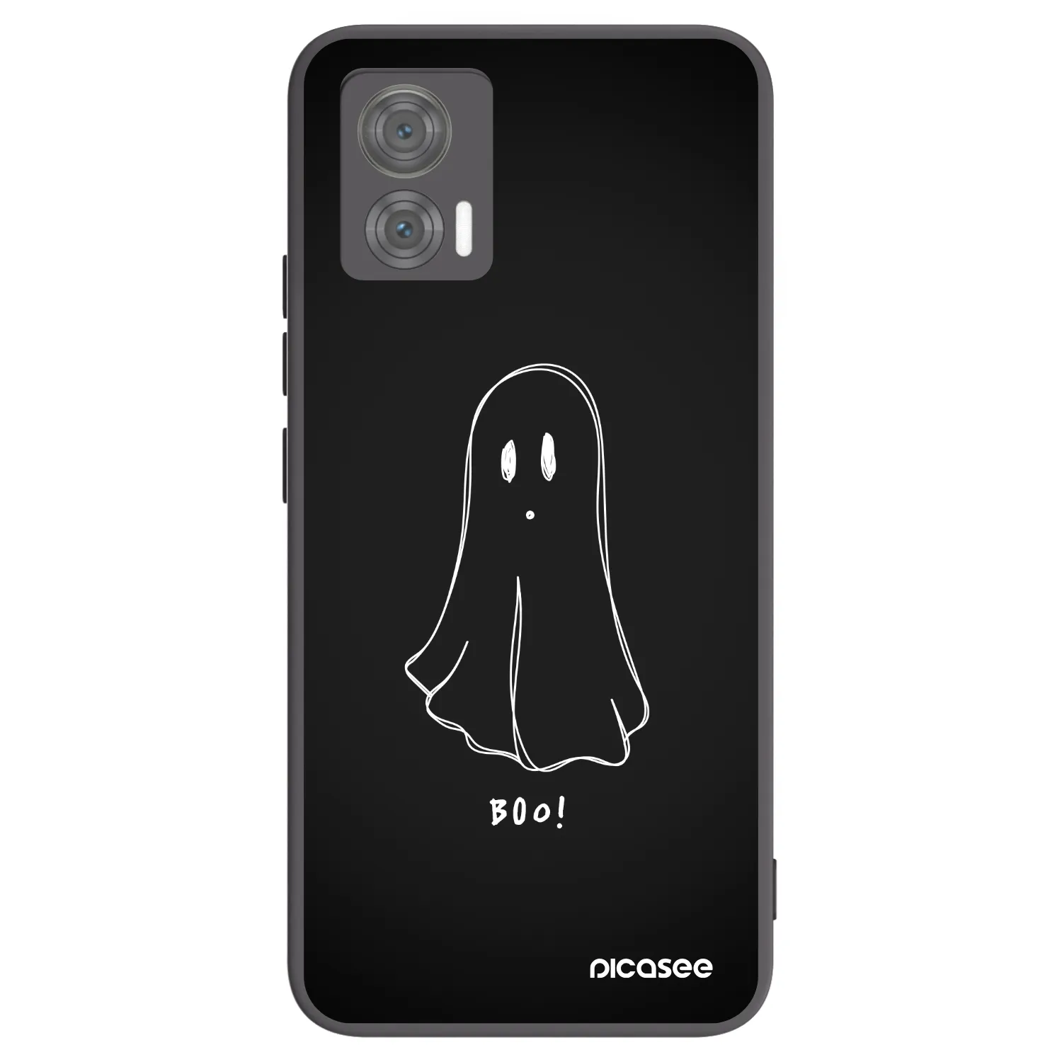 Picasee silikonski črni ovitek za Motorola Edge 30 Neo - Ghost 2