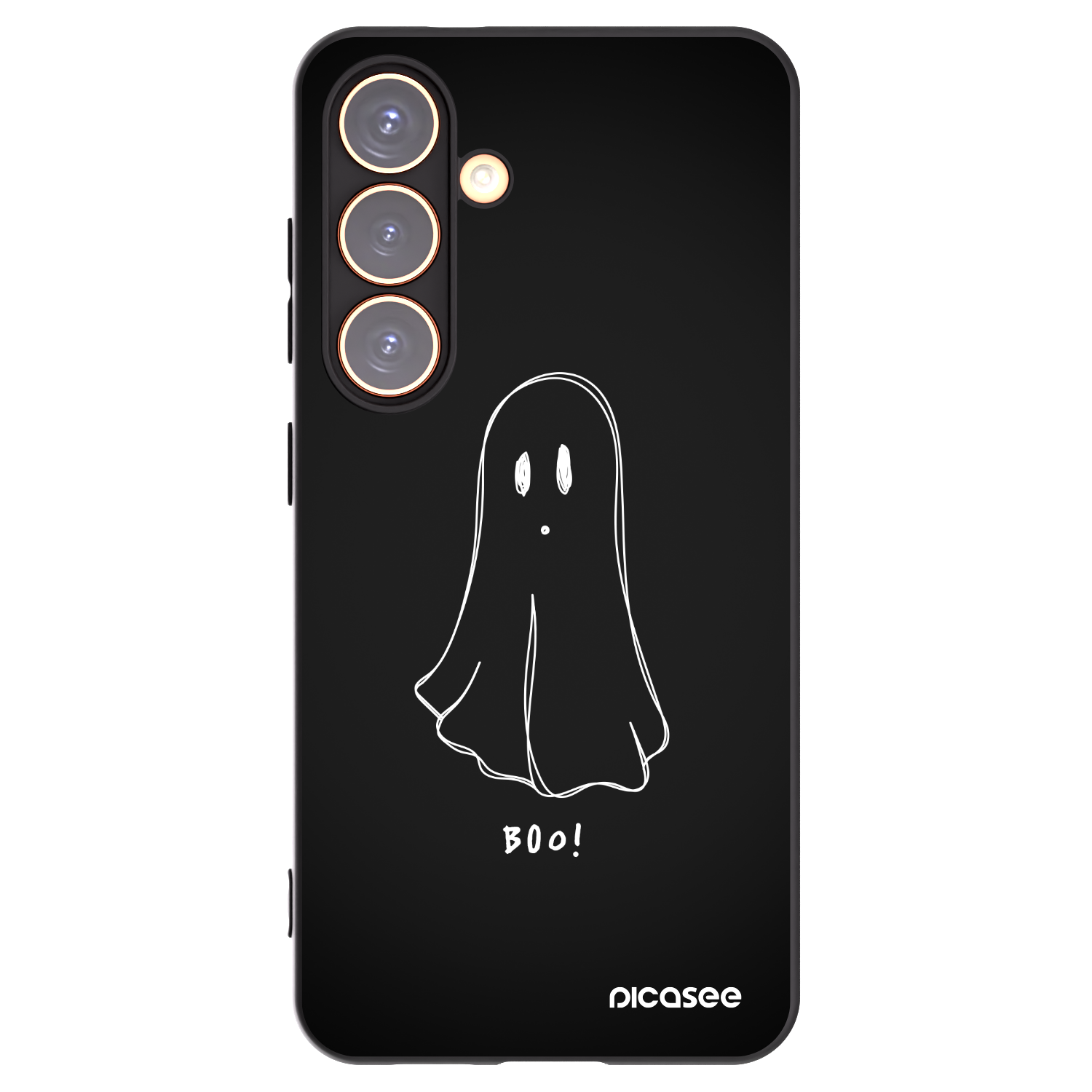 Picasee silikonski črni ovitek za Samsung Galaxy S24 S921B 5G - Ghost 2