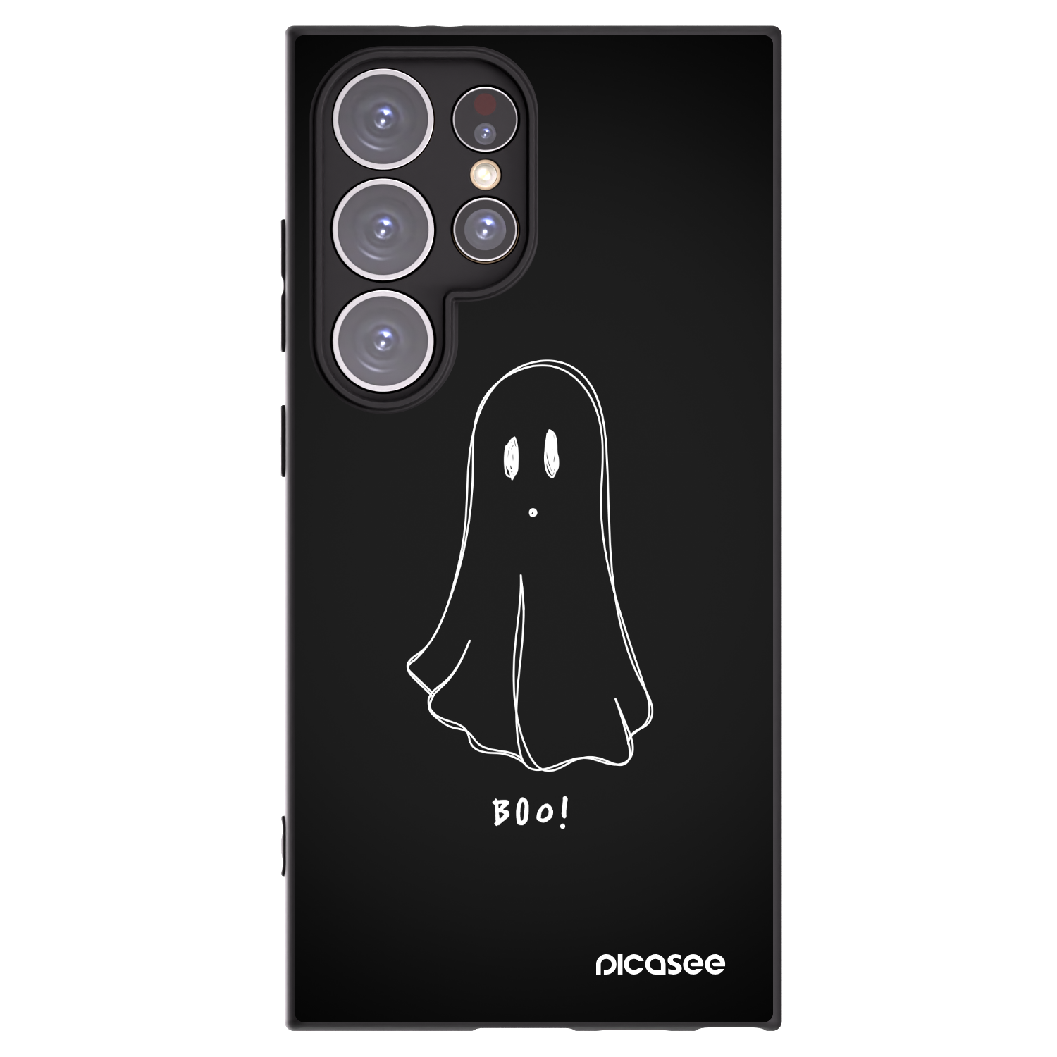 Picasee silikonski črni ovitek za Samsung Galaxy S24 Ultra S928B 5G - Ghost 2