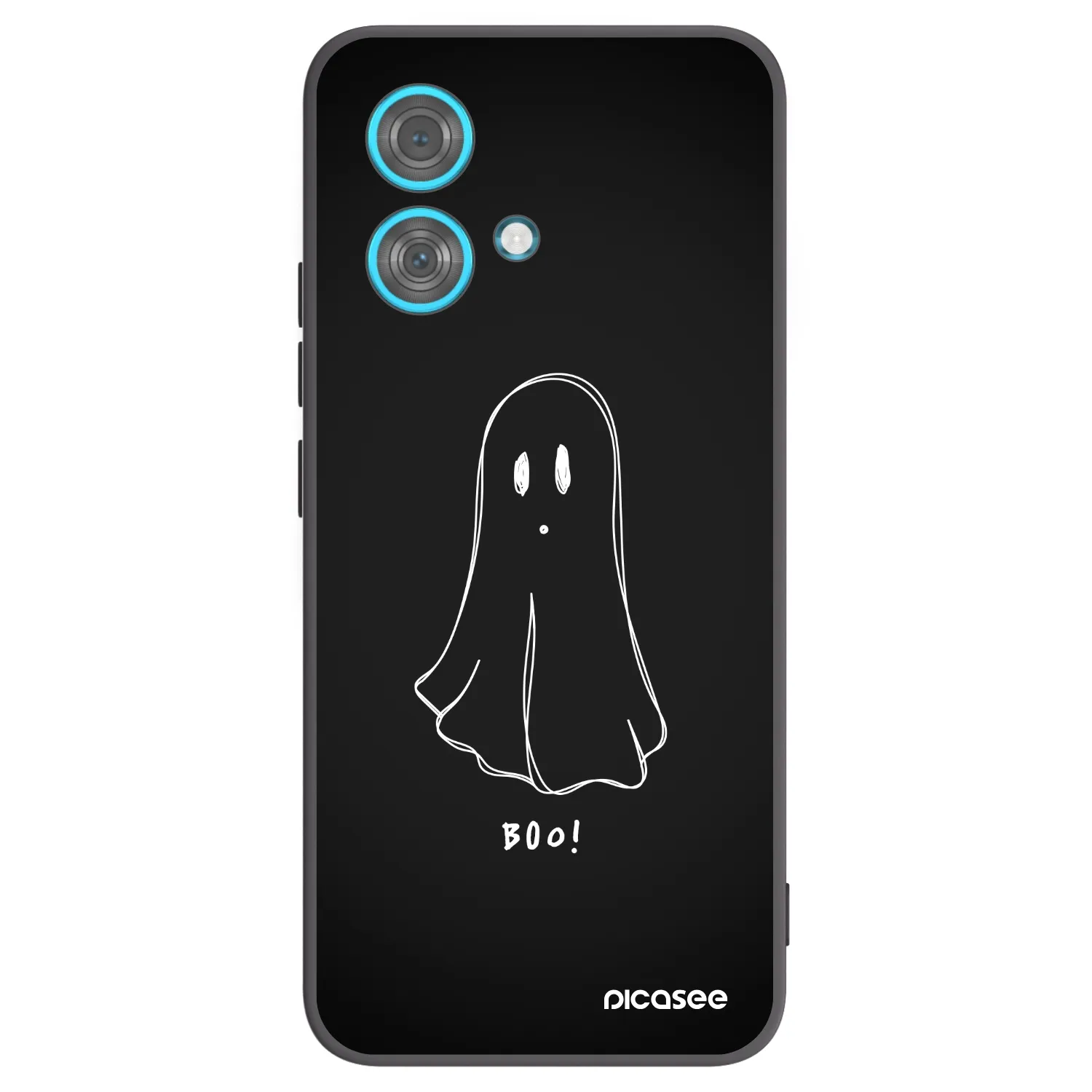Picasee silikonski črni ovitek za Motorola Edge 40 Neo - Ghost 2