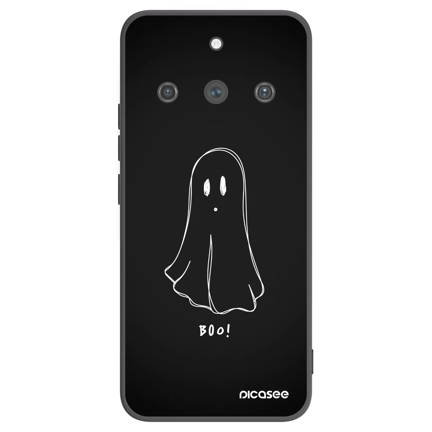 Picasee silikonski črni ovitek za Realme 11 Pro+ - Ghost 2