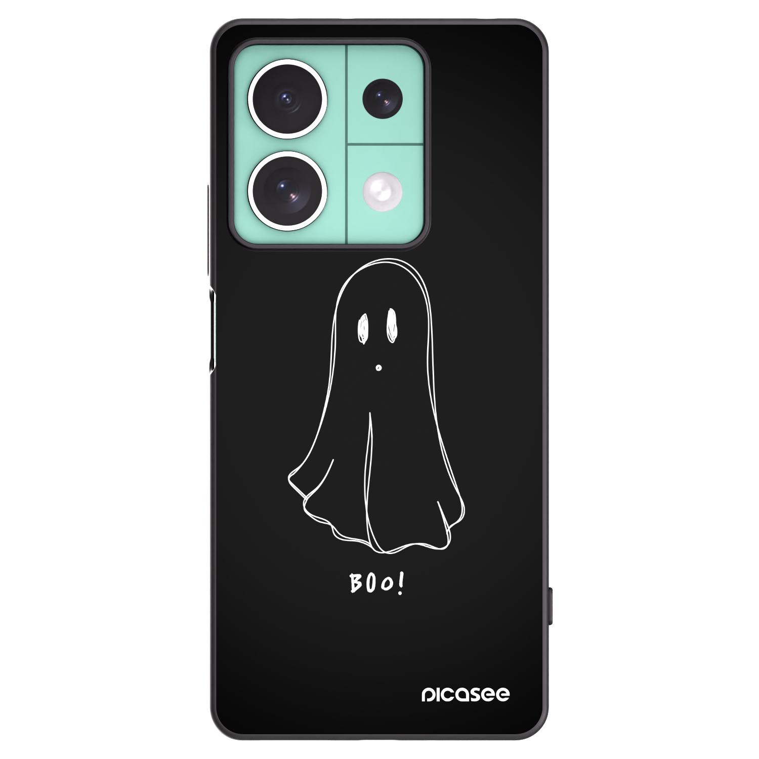 Picasee silikonski črni ovitek za Xiaomi Redmi Note 13 5G - Ghost 2