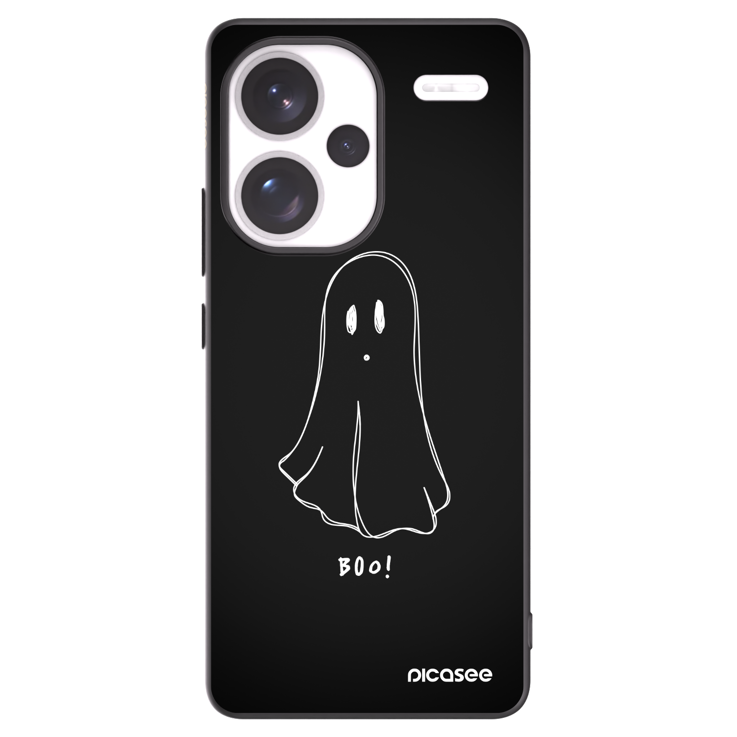 Picasee silikonski črni ovitek za Xiaomi Redmi Note 13 Pro+ 5G - Ghost 2