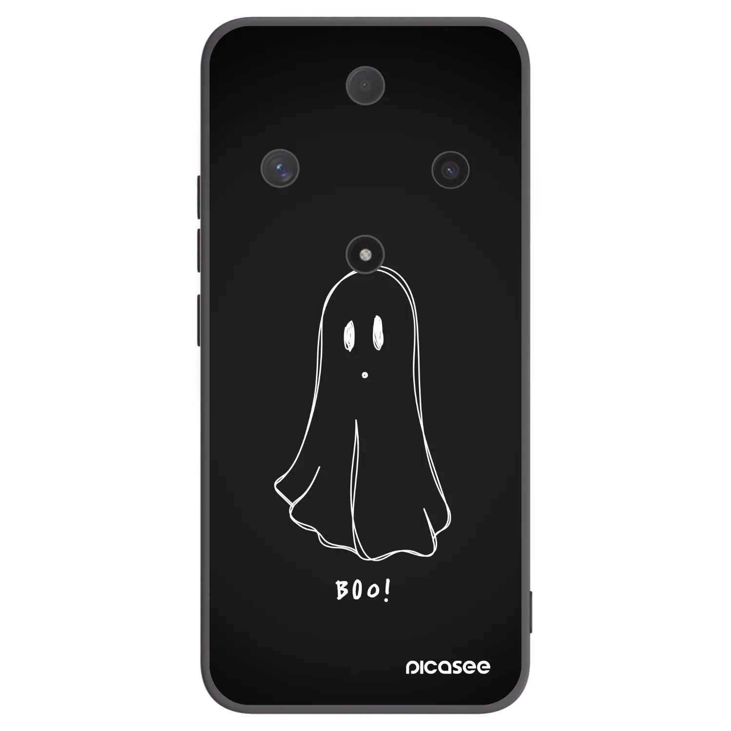 Picasee silikonski črni ovitek za Honor Magic6 Lite 5G - Ghost 2