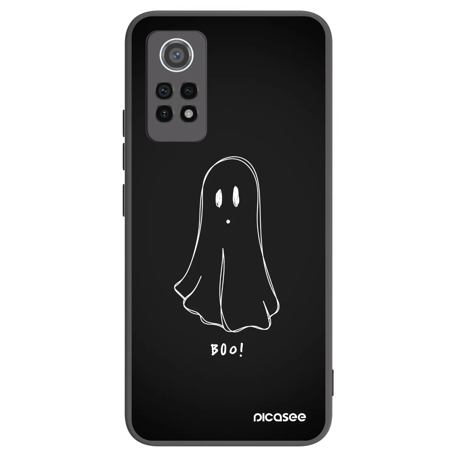 Picasee silikonski črni ovitek za Xiaomi Redmi Note 12 Pro 4G - Ghost 2
