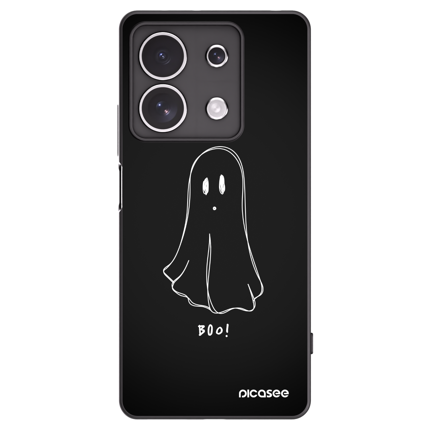 Picasee silikonski črni ovitek za Xiaomi Redmi Note 13 4G - Ghost 2