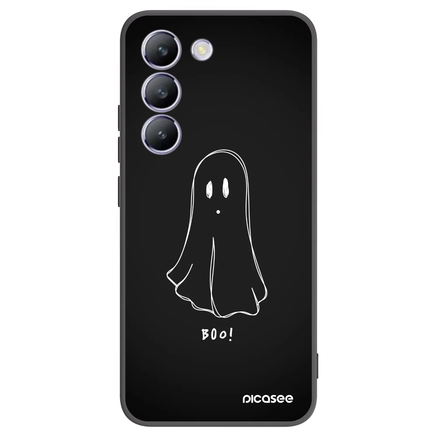 Picasee silikonski črni ovitek za Vivo V40 SE 5G - Ghost 2