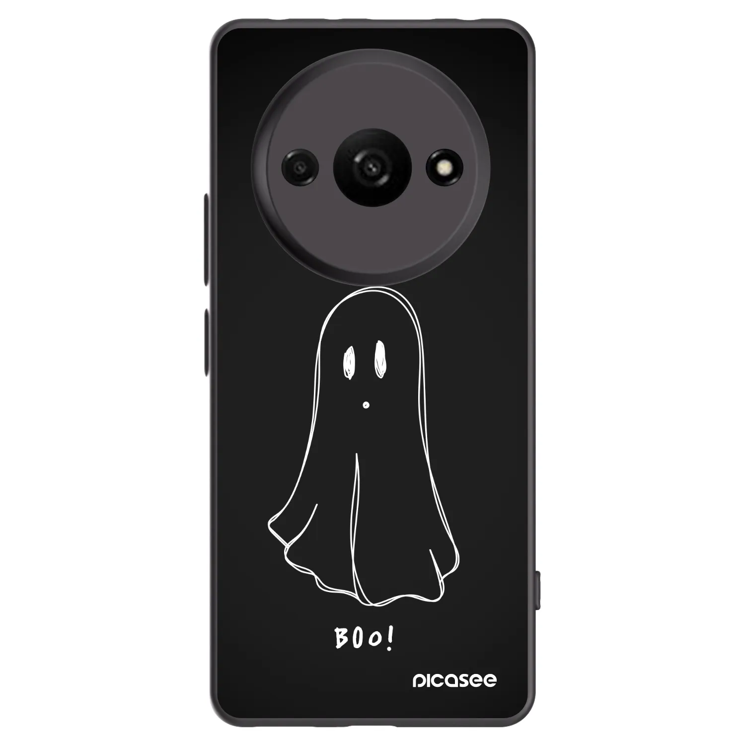 Picasee silikonski črni ovitek za Xiaomi Redmi A3 - Ghost 2