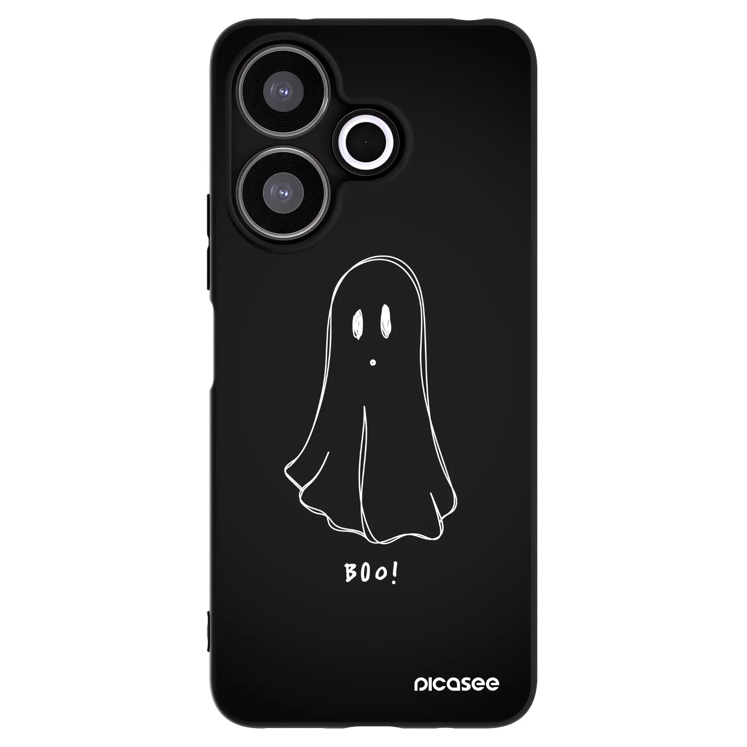 Picasee silikonski črni ovitek za Xiaomi Redmi 13 4G - Ghost 2