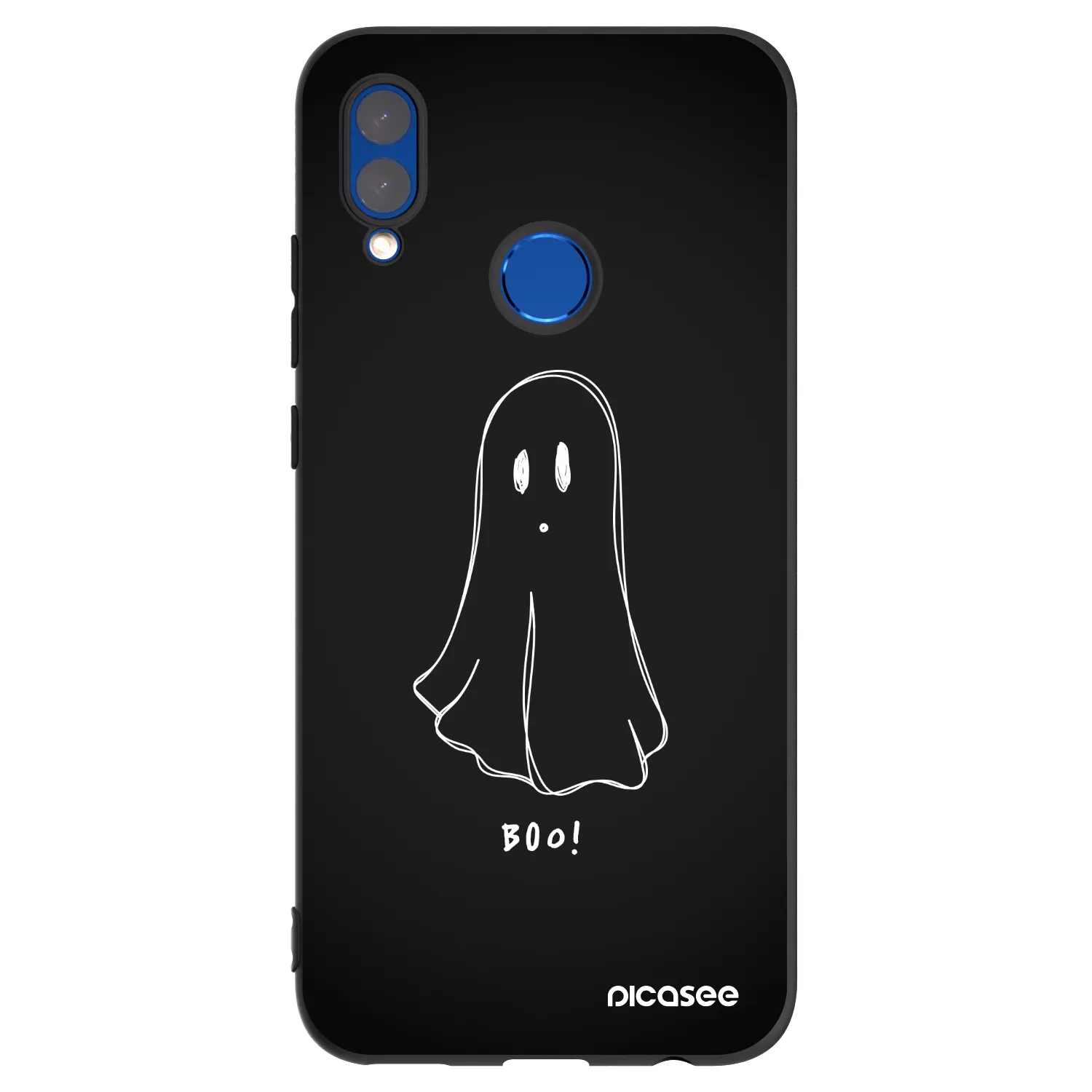 Picasee silikonski črni ovitek za Huawei P Smart 2019 - Ghost 2