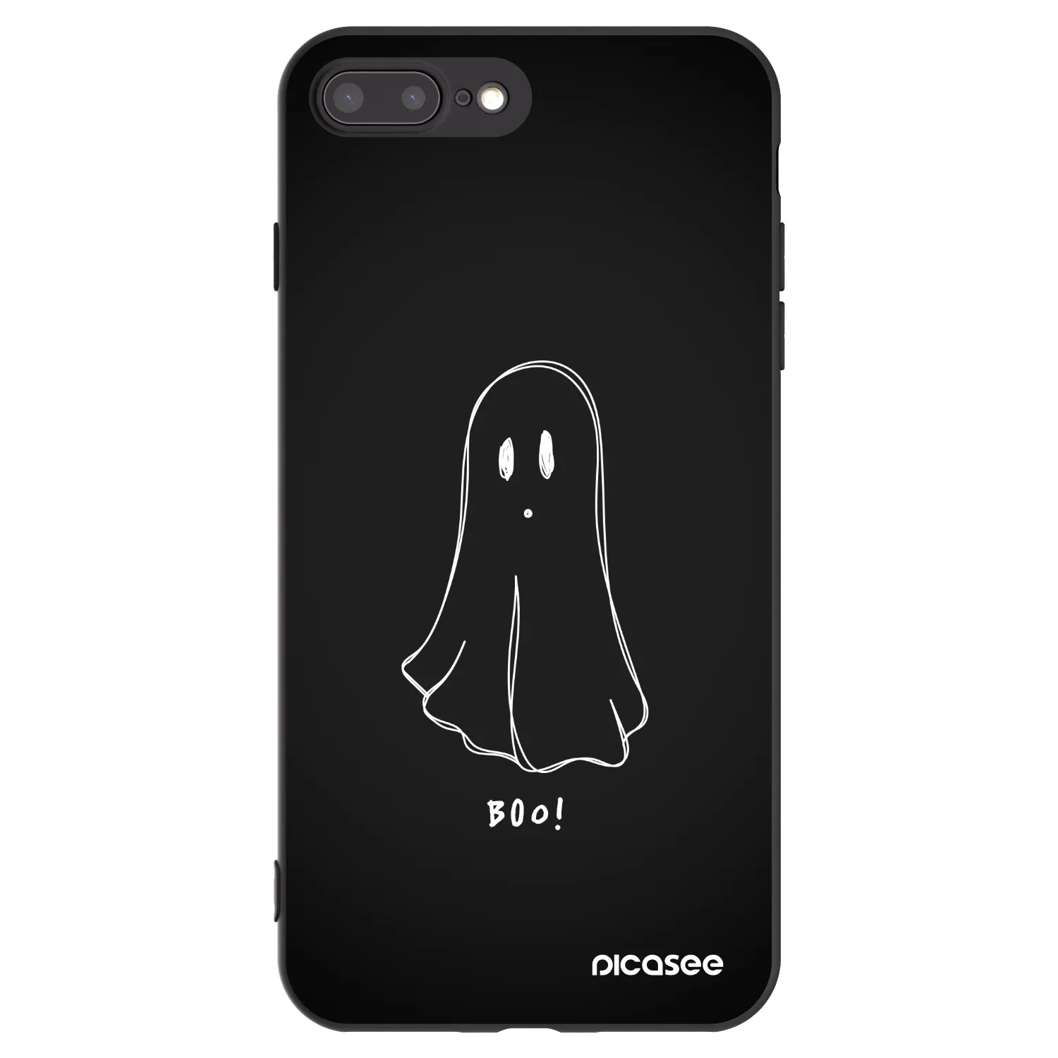 Picasee silikonski črni ovitek za Apple iPhone 8 Plus - Ghost 2