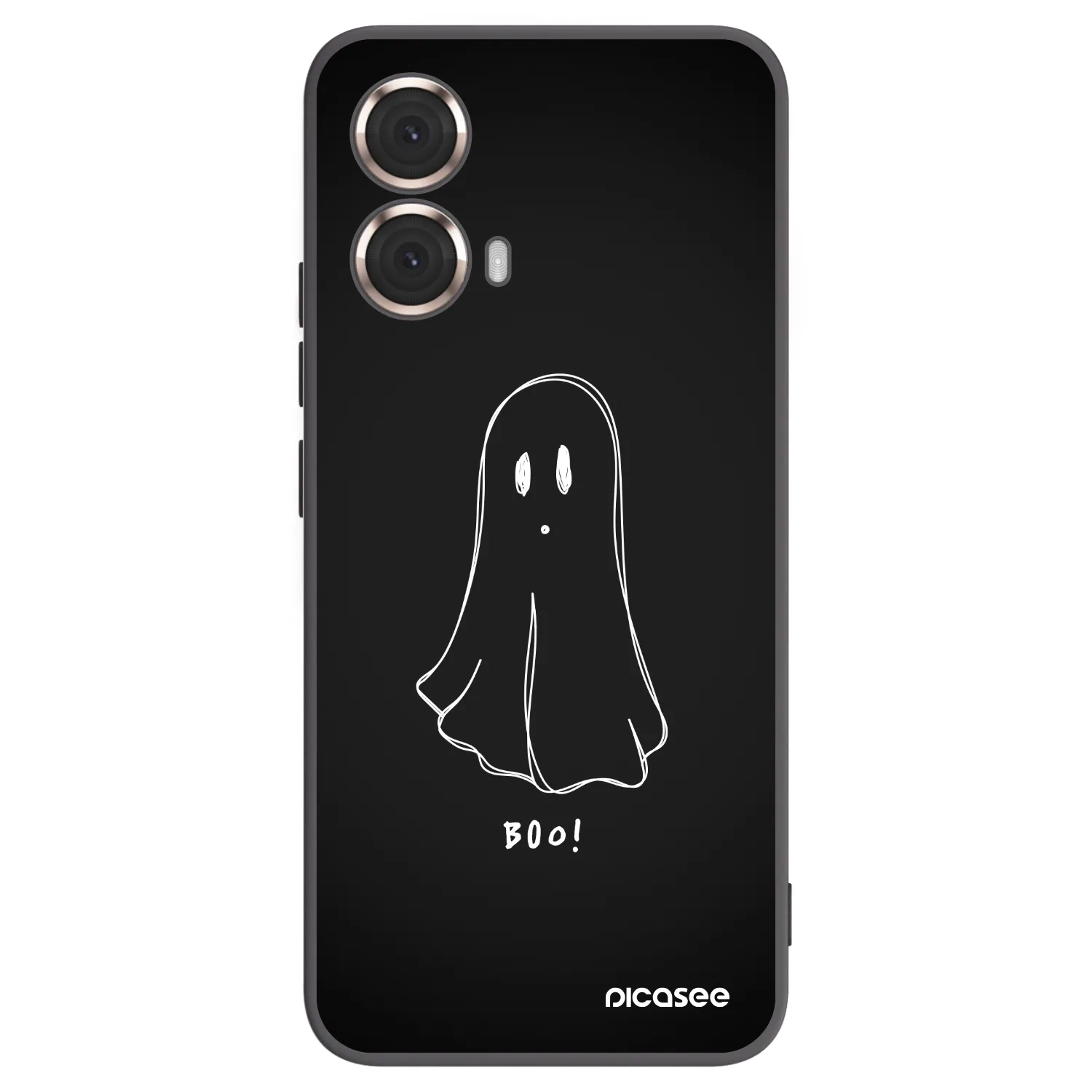 Picasee silikonski črni ovitek za Motorola Moto G85 - Ghost 2