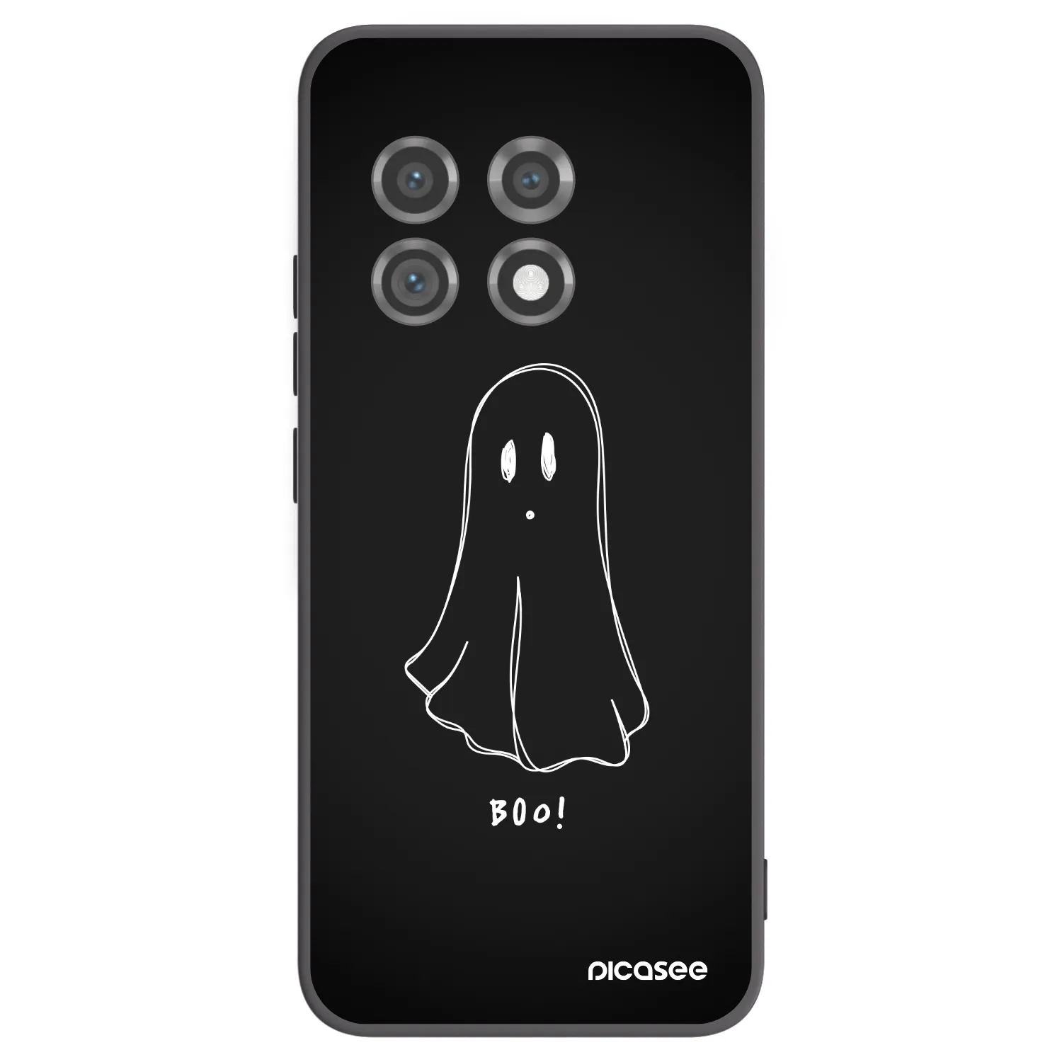 Picasee silikonski črni ovitek za OnePlus 11 5G - Ghost 2