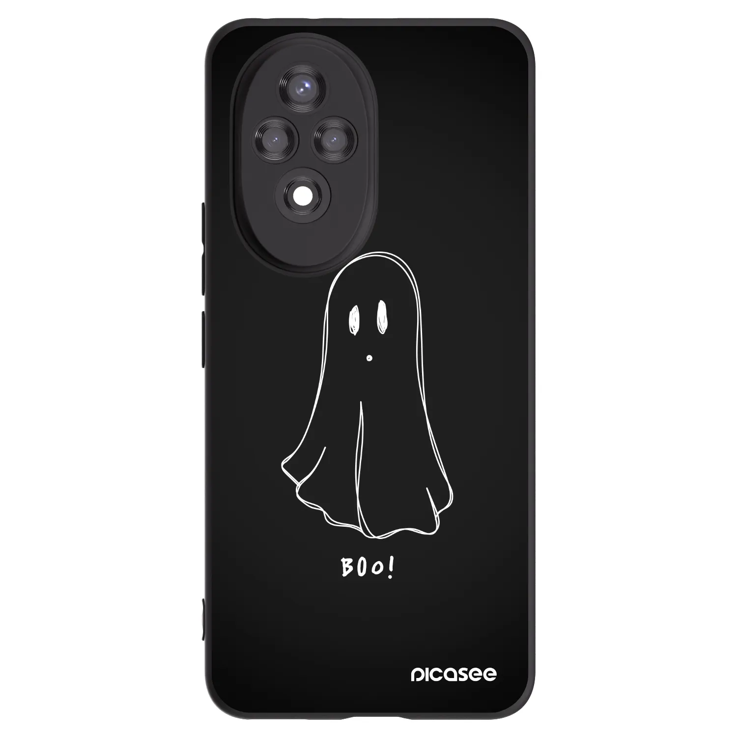 Picasee silikonski črni ovitek za Honor 200 Pro 5G - Ghost 2