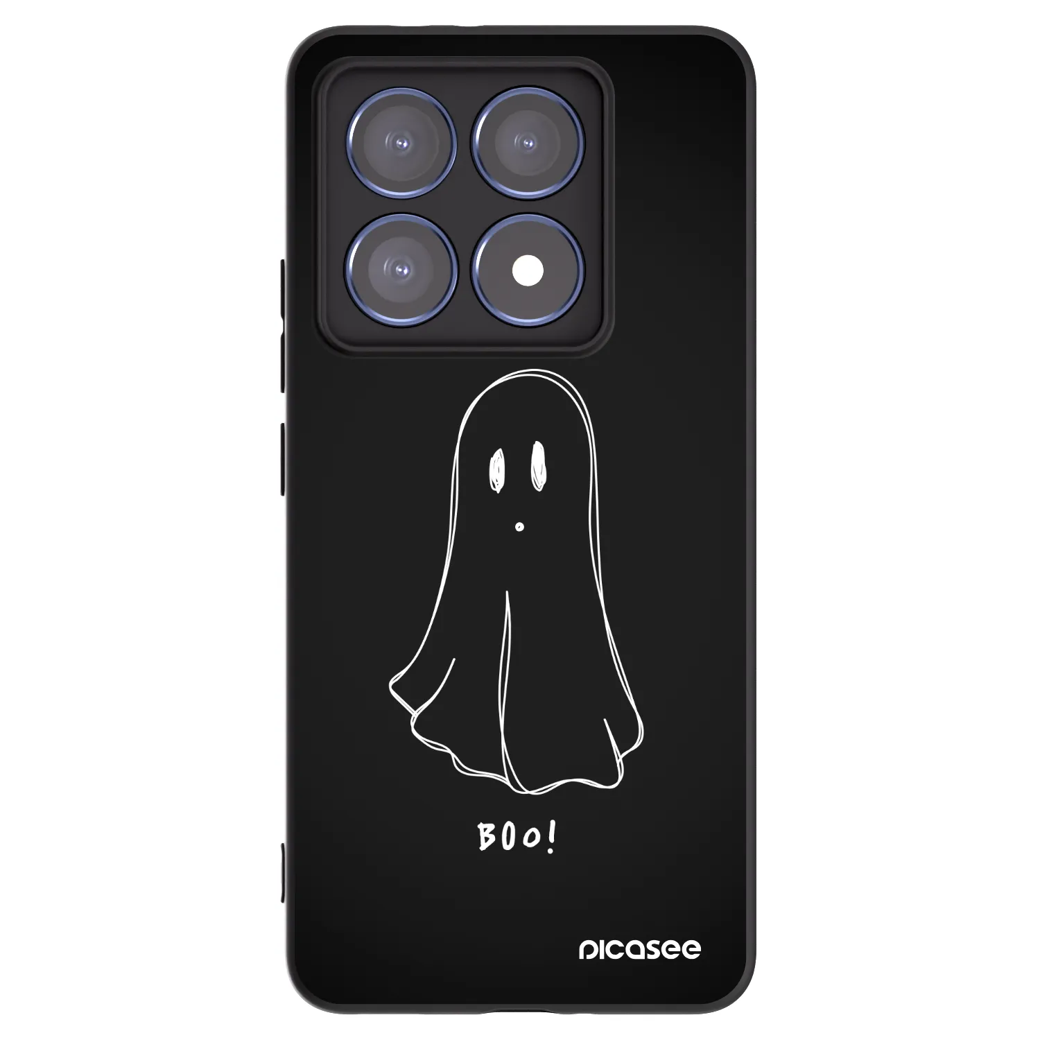 Picasee silikonski črni ovitek za Xiaomi 14T Pro - Ghost 2