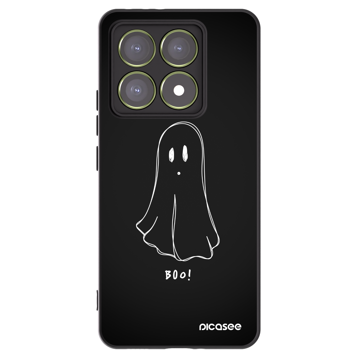 Picasee silikonski črni ovitek za Xiaomi 14T - Ghost 2