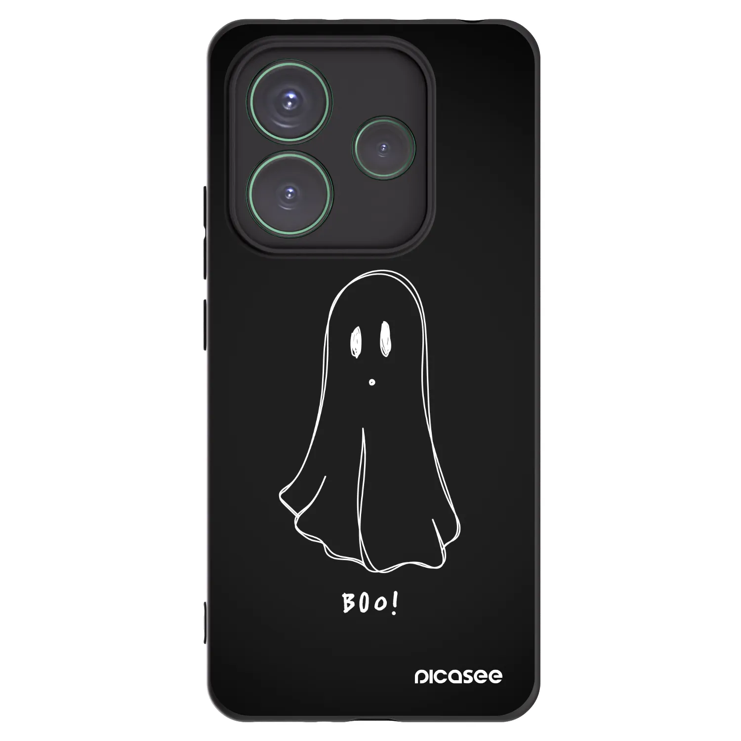 Picasee silikonski črni ovitek za Xiaomi Redmi Note 14 5G - Ghost 2