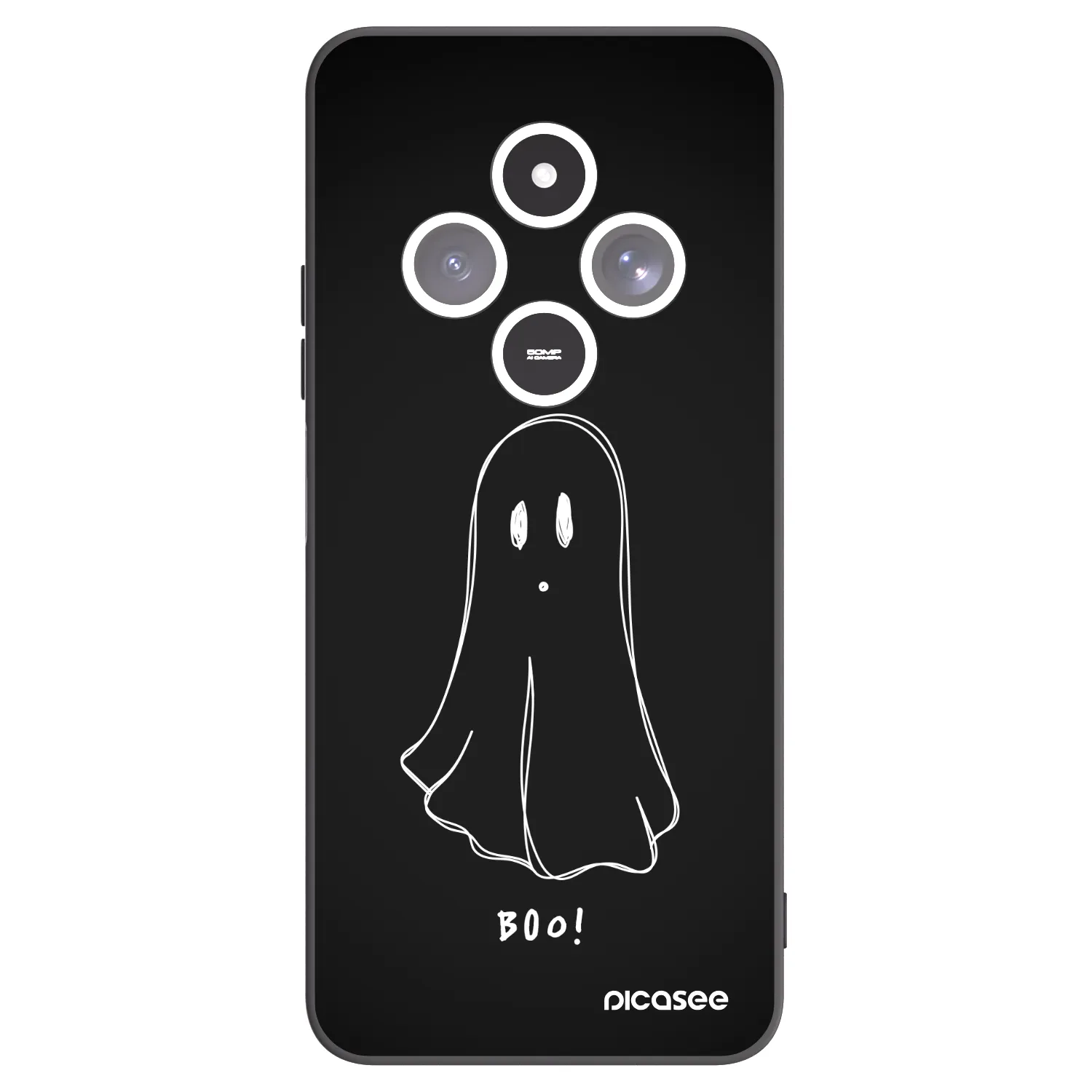 Picasee silikonski črni ovitek za Xiaomi Redmi 14C - Ghost 2