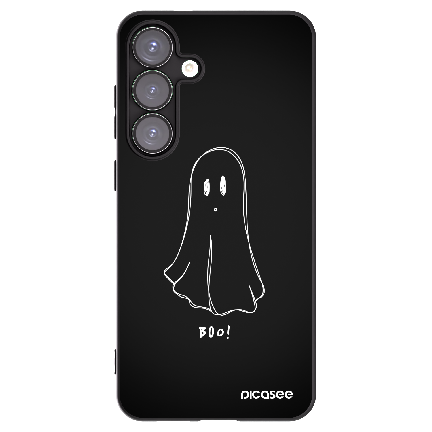 Picasee silikonski črni ovitek za Samsung Galaxy S25+ 5G - Ghost 2