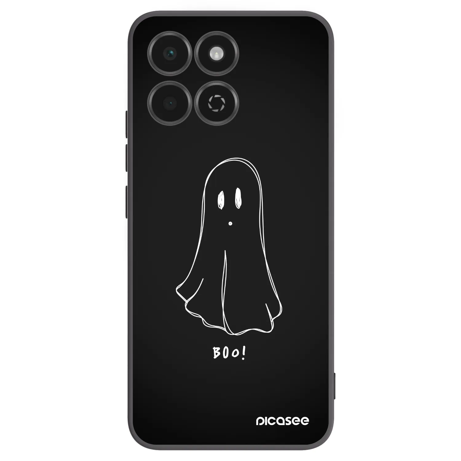 Picasee silikonski črni ovitek za Honor 200 Smart 5G - Ghost 2