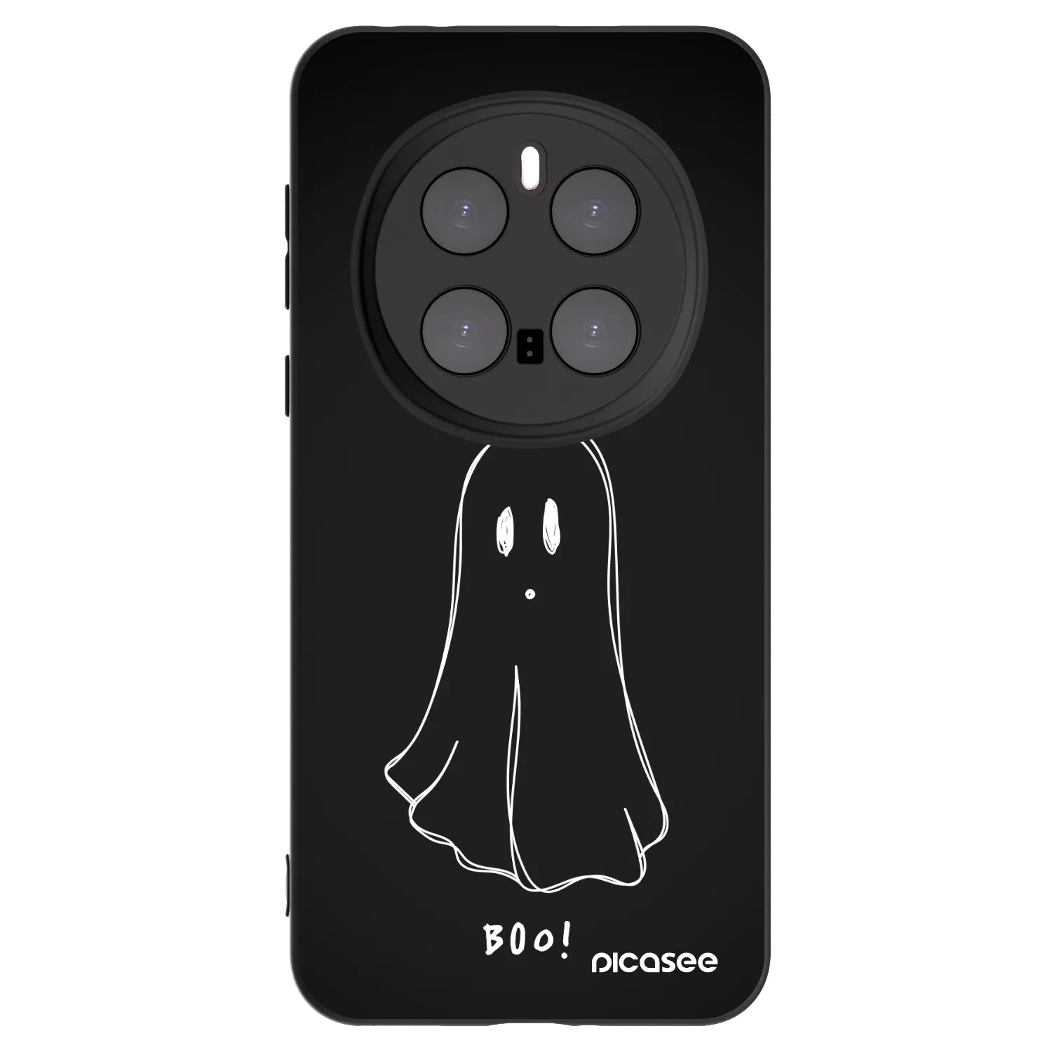 Picasee silikonski črni ovitek za Honor Magic7 Pro 5G - Ghost 2