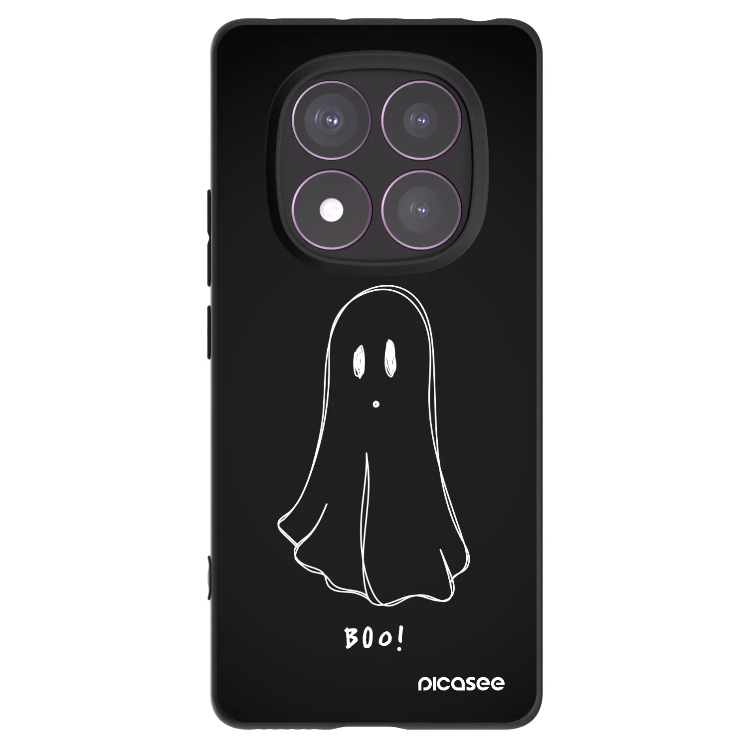 Picasee silikonski črni ovitek za Xiaomi Redmi Note 14 Pro 4G - Ghost 2