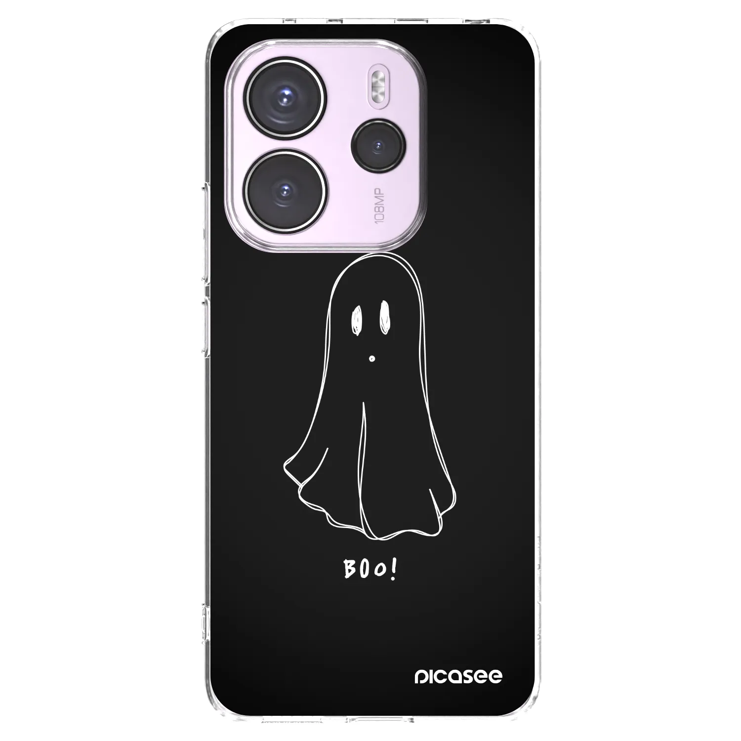 Picasee silikonski prozorni ovitek za Xiaomi Redmi Note 14 4G - Ghost 2