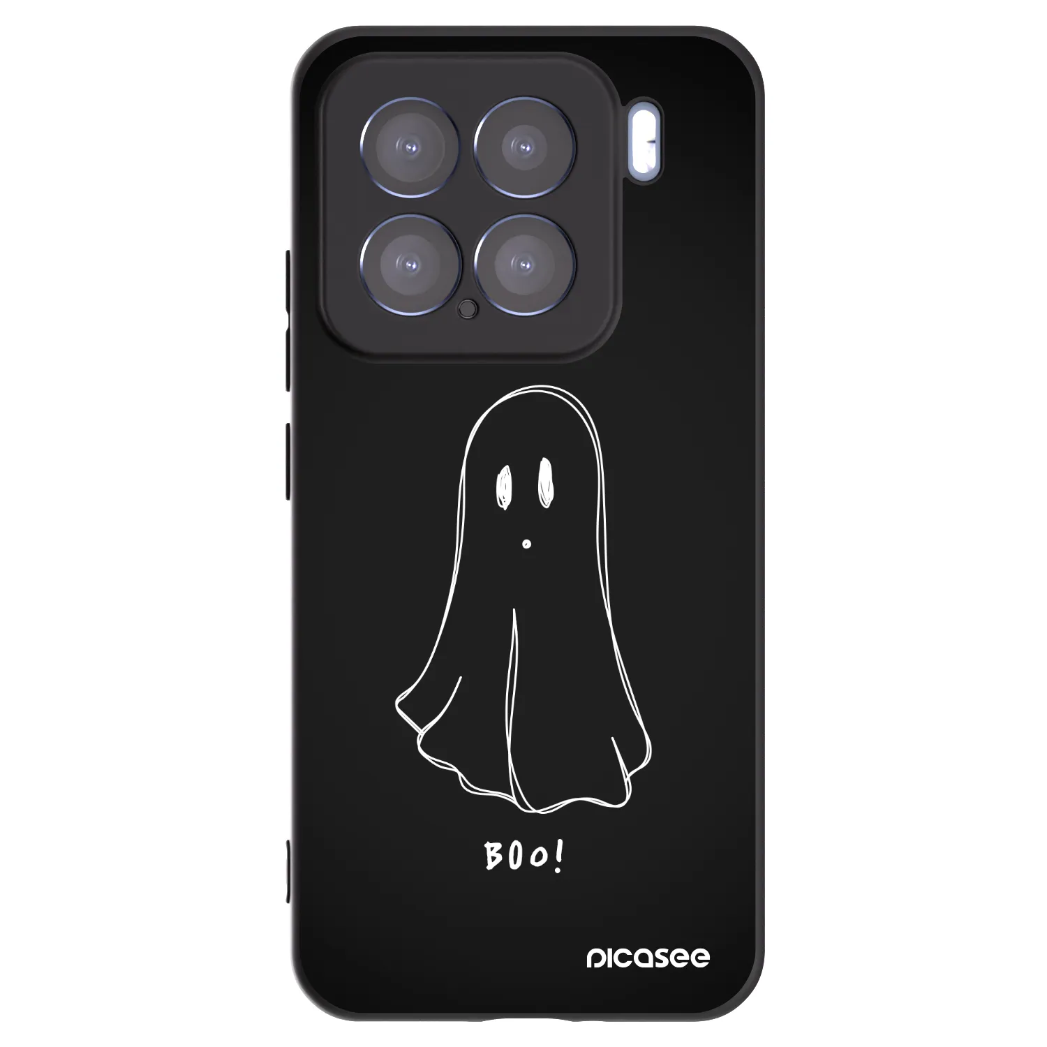 Picasee silikonski črni ovitek za Xiaomi 15 - Ghost 2