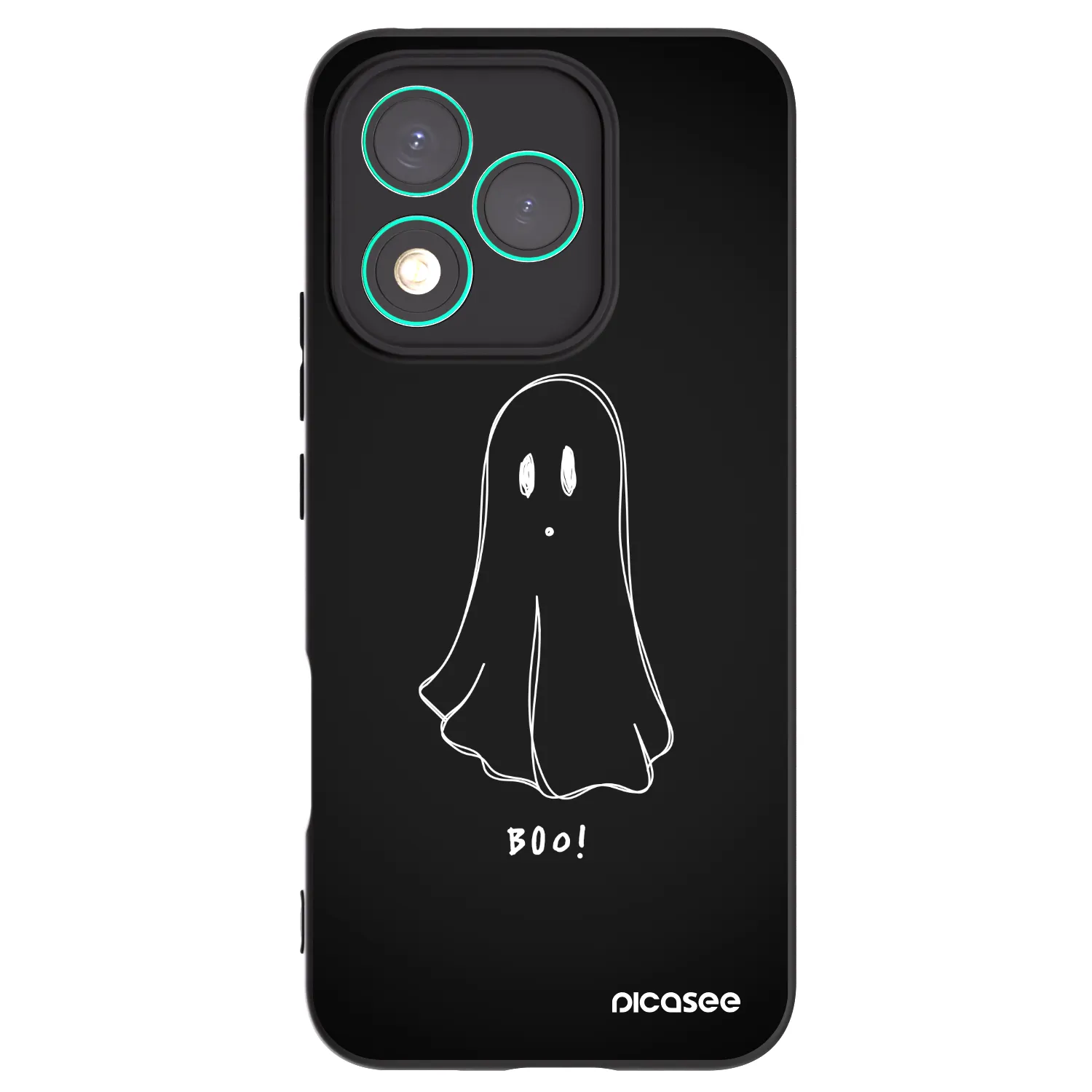 Picasee silikonski črni ovitek za Honor 400 Lite 5G - Ghost 2