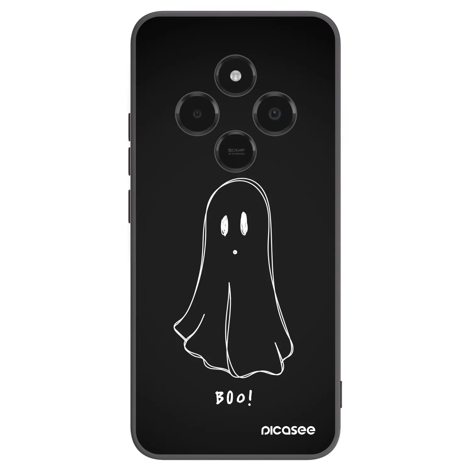 Picasee silikonski črni ovitek za Xiaomi Poco C75 - Ghost 2