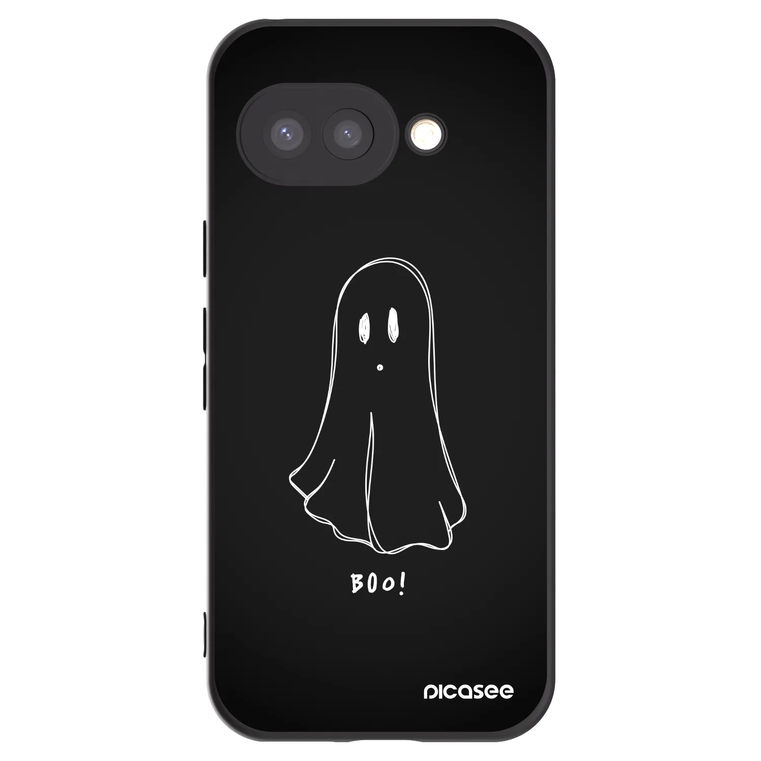 Picasee silikonski črni ovitek za Google Pixel 9a - Ghost 2