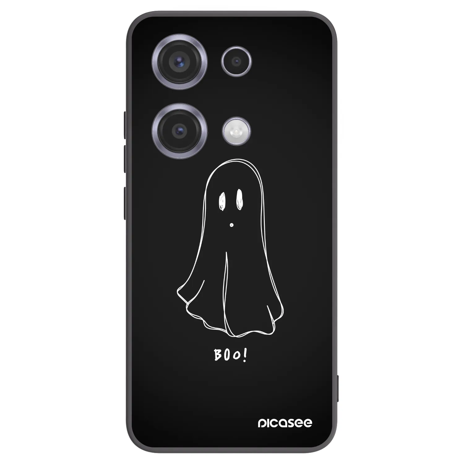 Picasee silikonski črni ovitek za Xiaomi Redmi Note 14S - Ghost 2