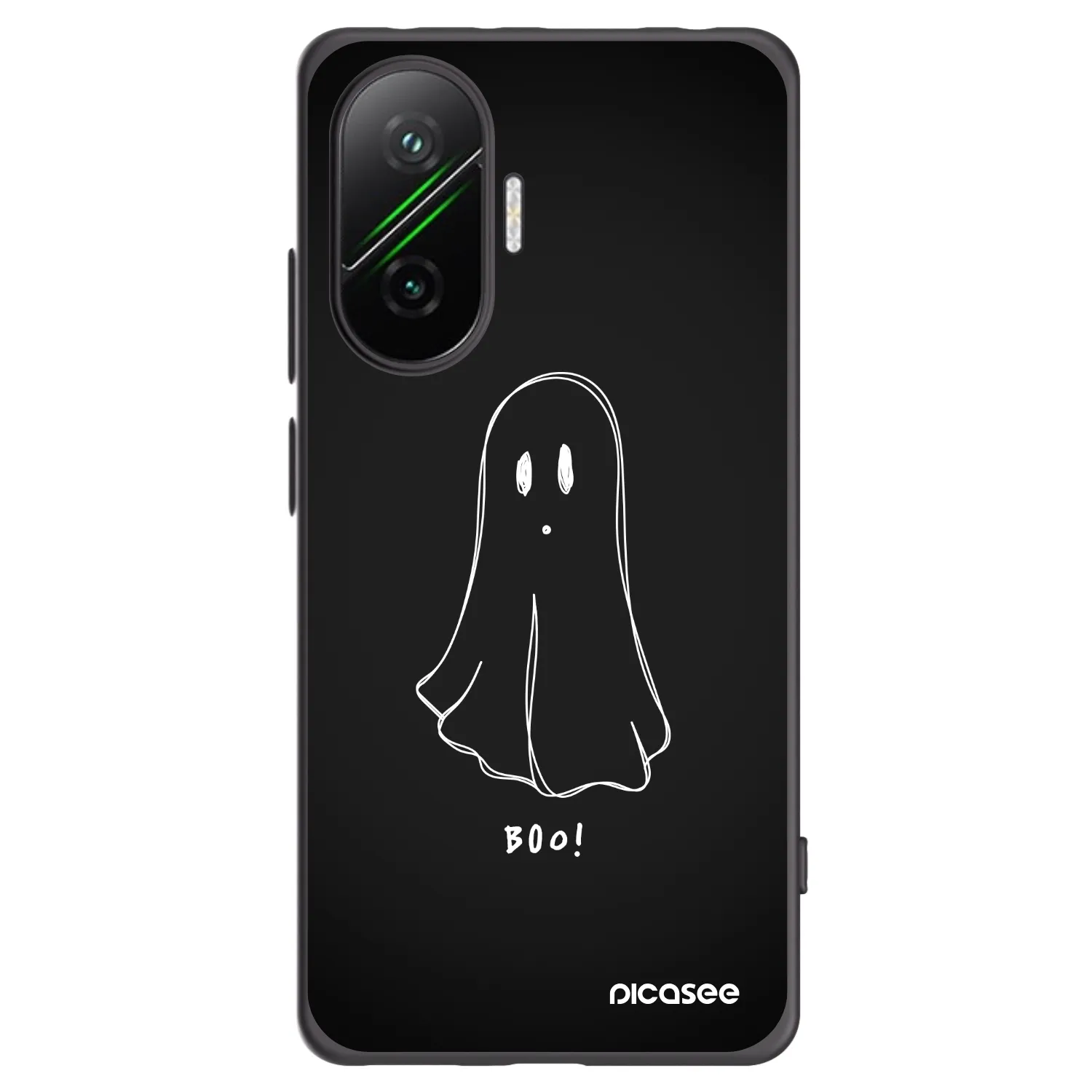 Picasee silikonski črni ovitek za Xiaomi Poco F7 5G - Ghost 2
