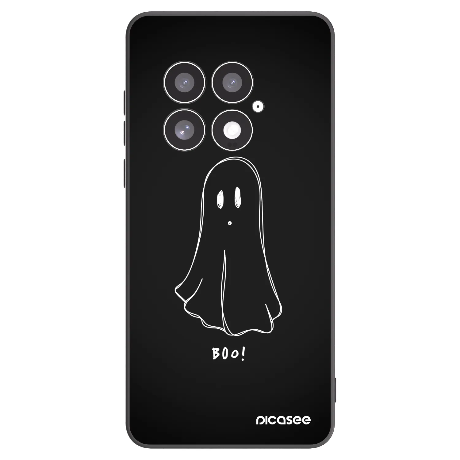 Picasee silikonski črni ovitek za OnePlus 13 5G - Ghost 2