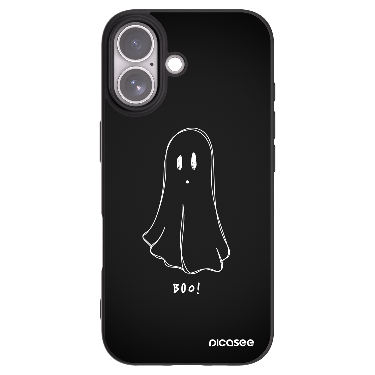 Picasee silikonski črni ovitek za Apple iPhone 17 - Ghost 2