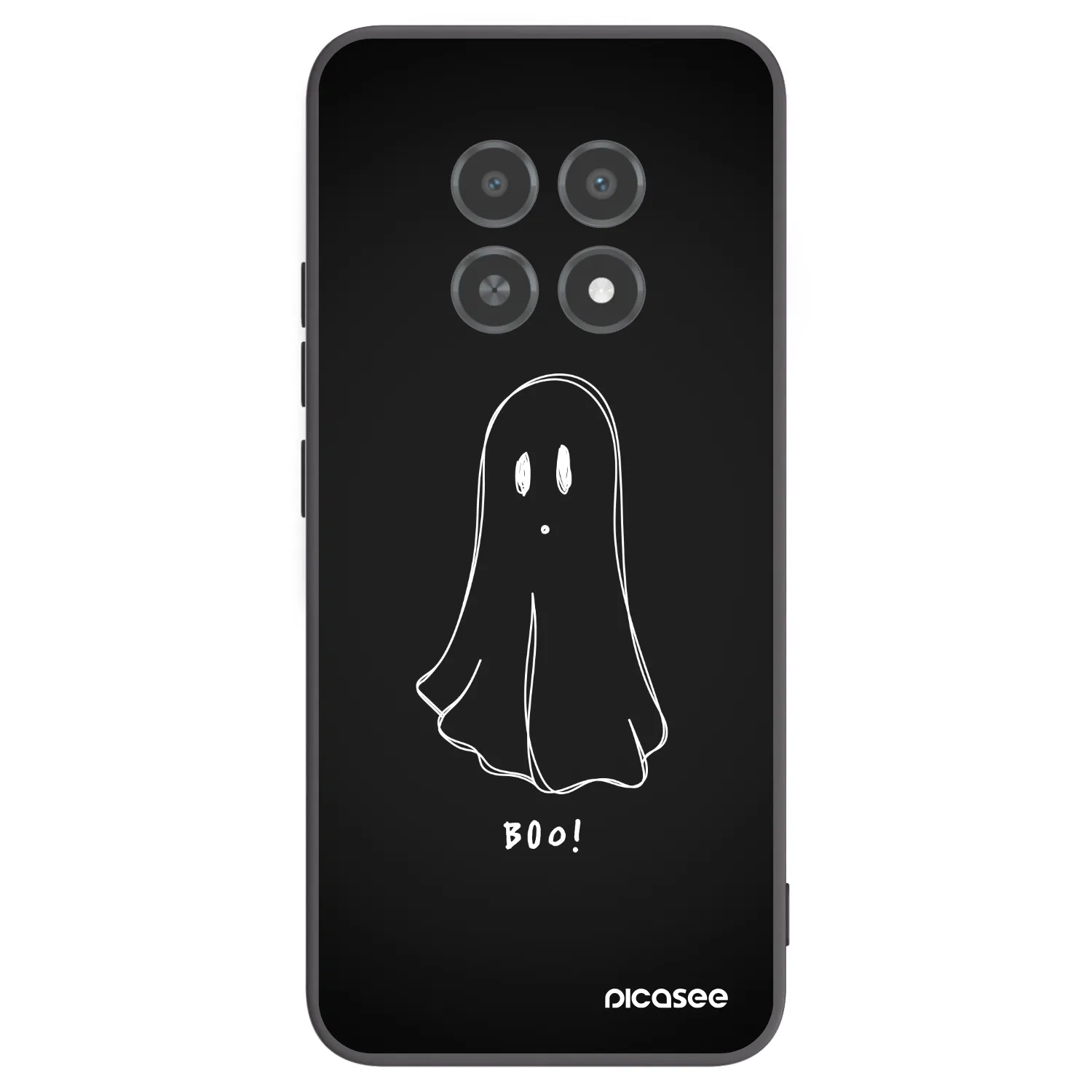 Picasee silikonski črni ovitek za Realme 12X - Ghost 2