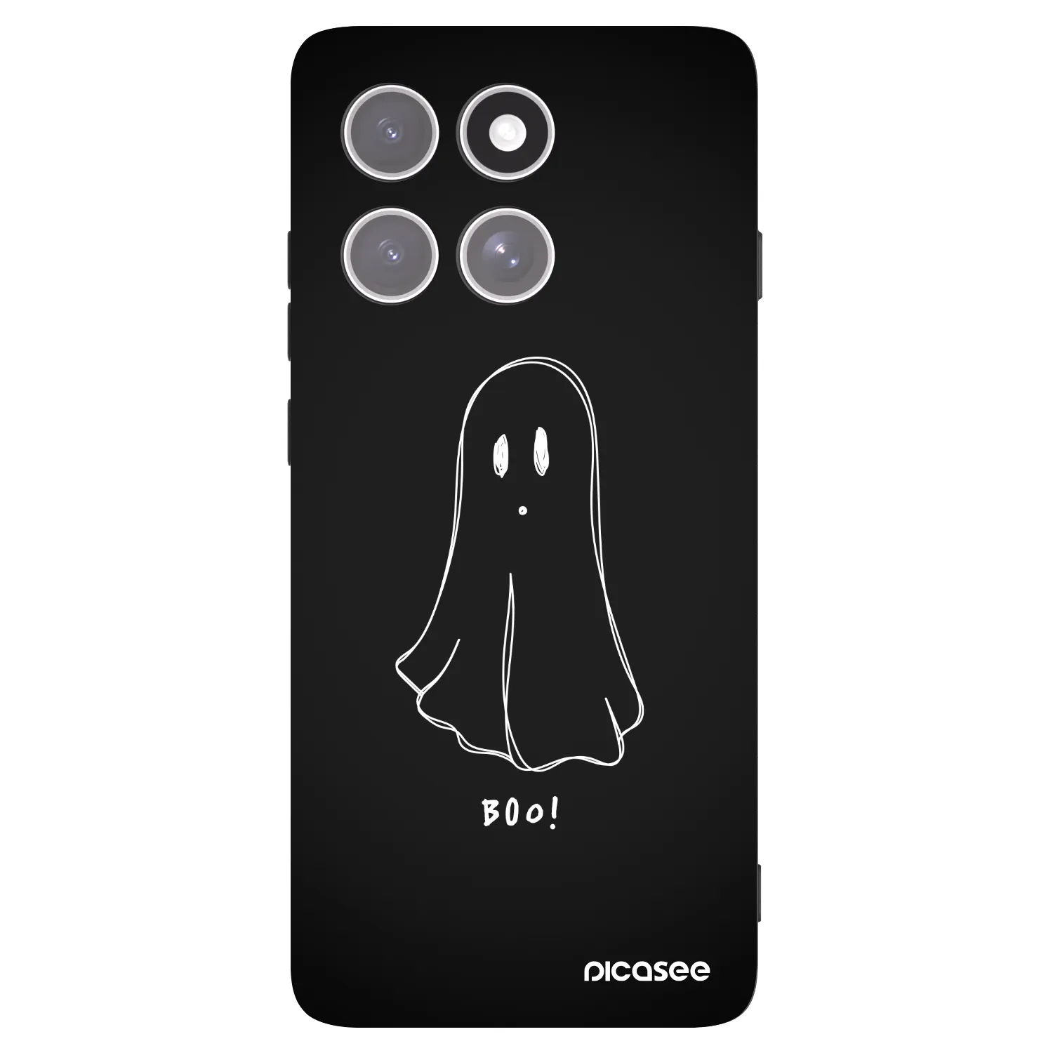 Picasee silikonski črni ovitek za Motorola Edge 60 Pro - Ghost 2