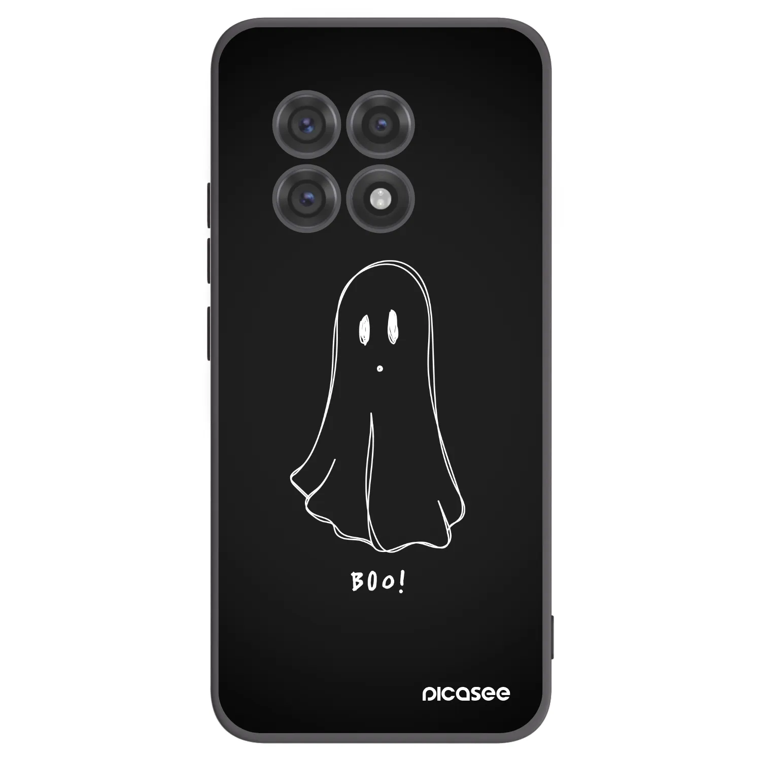 Picasee silikonski črni ovitek za OnePlus 13R 5G - Ghost 2