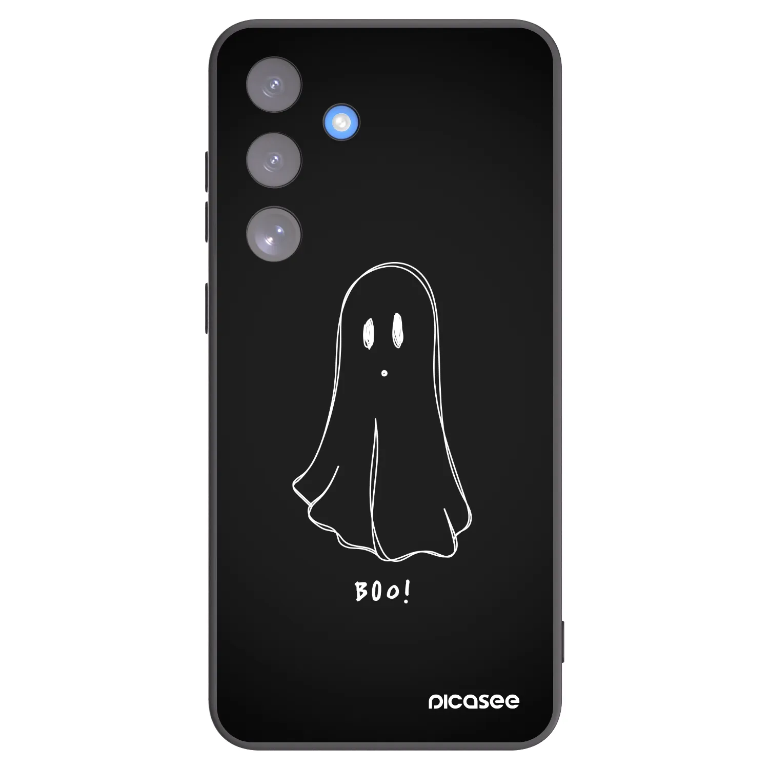Picasee silikonski črni ovitek za Samsung Galaxy S25 FE 5G - Ghost 2