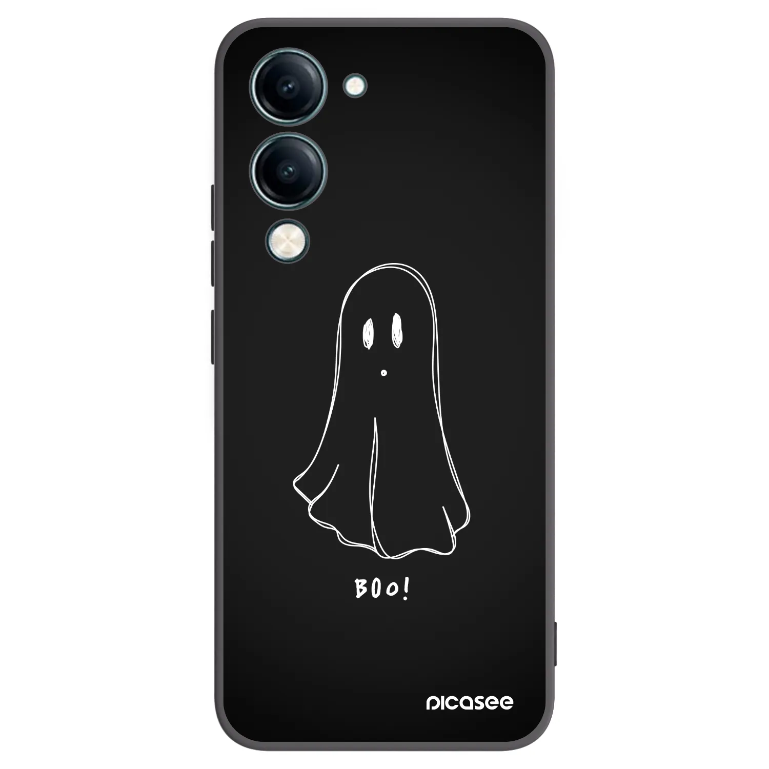 Picasee silikonski črni ovitek za Vivo Y29s 5G - Ghost 2